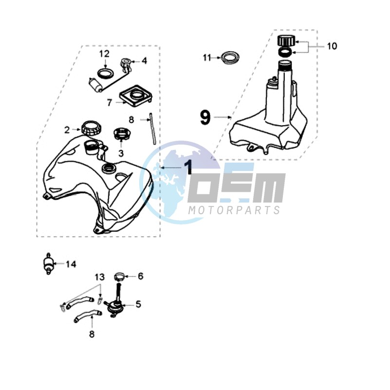 TANK AND FUEL PUMP