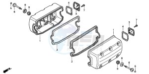 GL1500CD drawing CYLINDER HEAD COVER