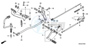 VT750CA9 Australia - (U / SPC) drawing PEDAL (EXCEPT KO)