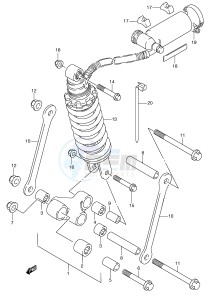 RGV250 (E24) drawing CUSHION LEVER (MODEL M N)