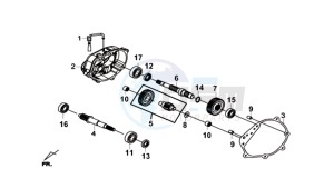 CRUISYM 250I (L8) EU drawing DRIVESHAFTS