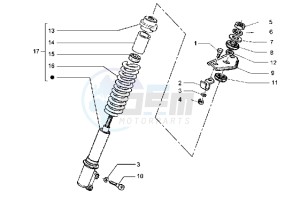 Hexagon 180 LXT drawing Front shock absorber