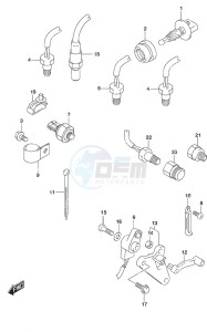 DF 300AP drawing Sensor w/Transom (X or XX)