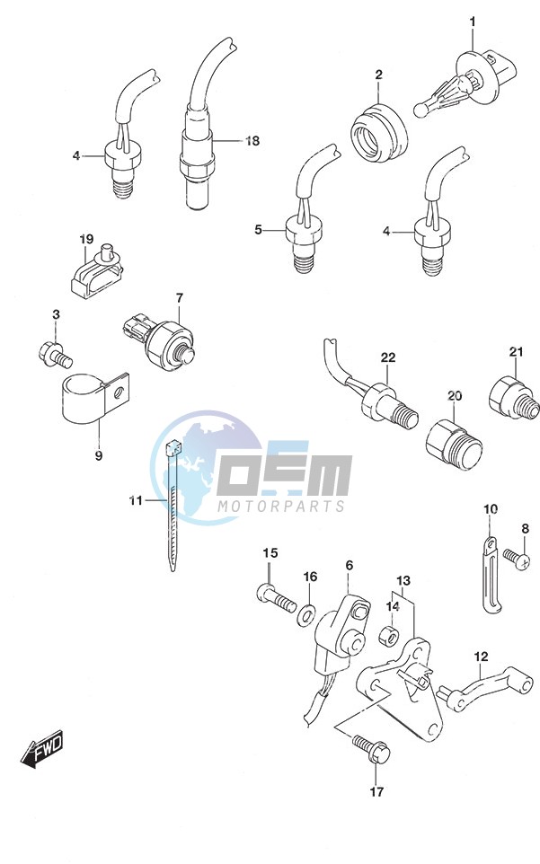 Sensor w/Transom (X or XX)