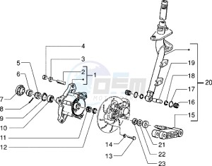 Skipper 125 drawing Steering column - disc brake