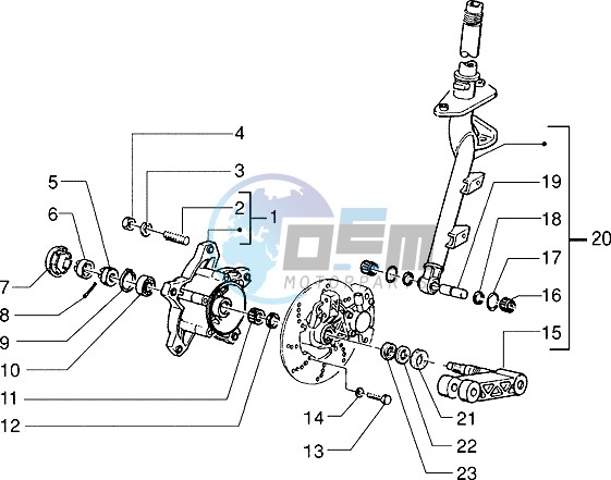 Steering column - disc brake