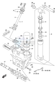 DF 250AP drawing Trim Cylinder