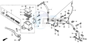 TRX350FE RANCHER 4X4 ES drawing FR. BRAKE MASTER CYLINDER