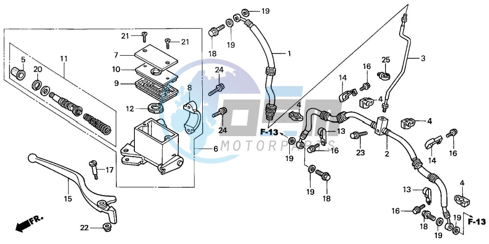 FR. BRAKE MASTER CYLINDER