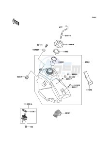 KX65 KX65A9F EU drawing Fuel Tank