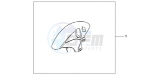 CBR1000RA9 UK - (E / ABS MKH MME) drawing CARBON FIBER FRONT FENDER