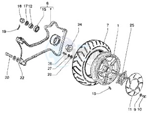 X9 180 Amalfi drawing Rear Wheel