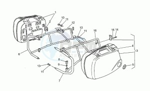 V 75 750 PA Nuovo Tipo PA Nuovo Tipo drawing Rigid side cases