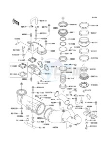 JS 750 B [750 SXI] (B1-B3 B3 CAN ONLY) [750 SXI] drawing MUFFLER-- S- - -- JT750-B2_B3- -