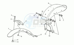 Nevada 750 Club Club drawing Front/rear mudguard