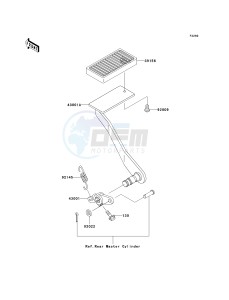 VN 1500 B [VULCAN 88 SE] (B1-B3) N7FA drawing BRAKE PEDAL_TORQUE LINK