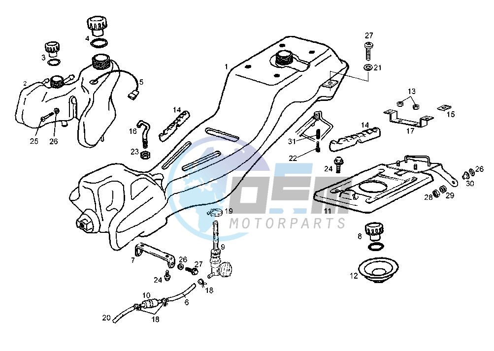 FUEL AND OIL TANK