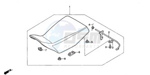 TRX300 FOURTRAX 300 drawing SEAT