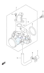 DF 20A drawing Throttle Body Non-Remote Control