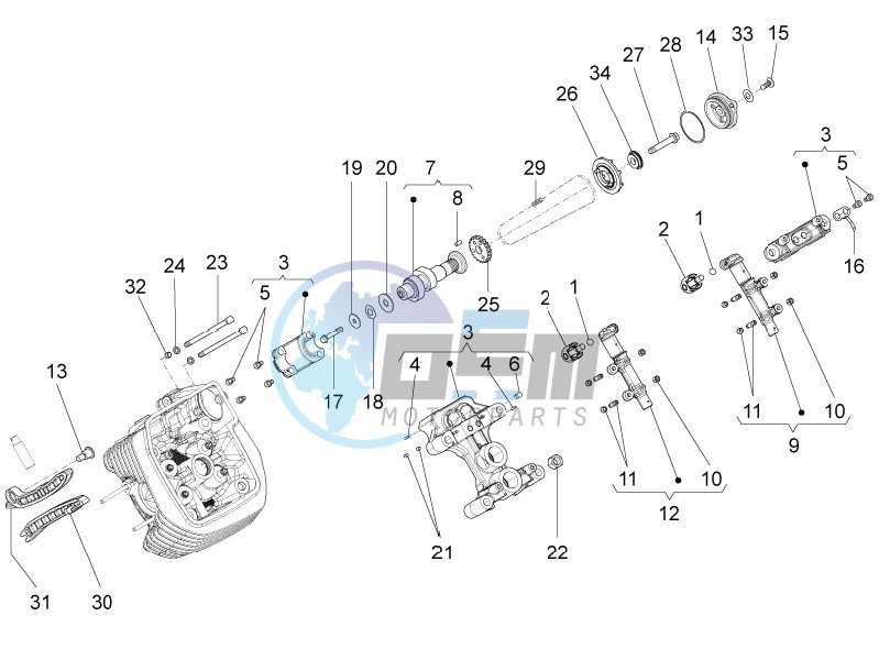 LH cylinder timing system