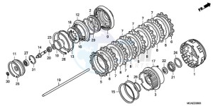 GL1800A France - (F / CMF) drawing CLUTCH