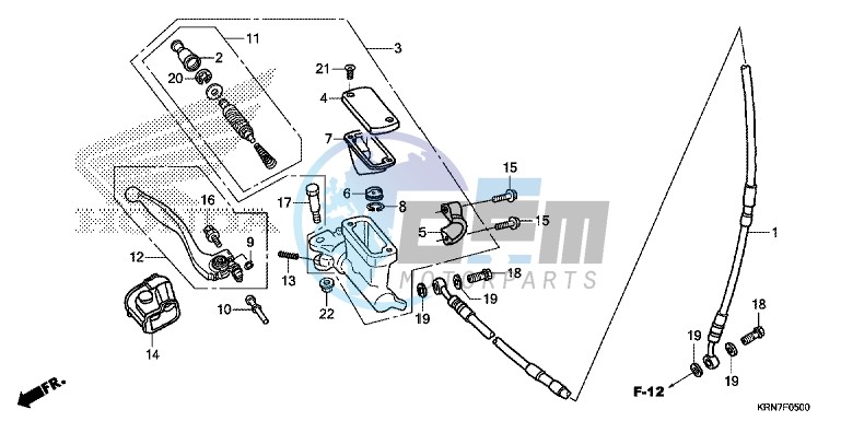 FR. BRAKE MASTER CYLINDER