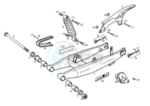 SENDA SM - 125 drawing REAR ARM