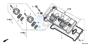 CBR600FAB CBR600F ABS E drawing CYLINDER HEAD COVER