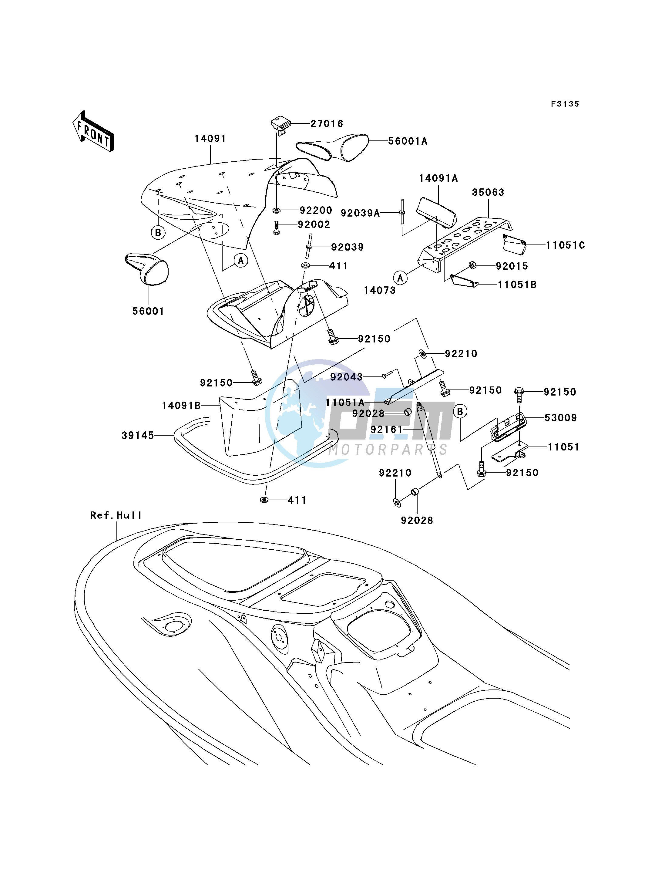 HULL FRONT FITTINGS