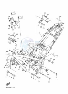 MT-03 MTN320-A (B6W4) drawing FRAME