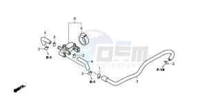 CB600FA CB600FA drawing AIR INJECTION CONTROL VALVE