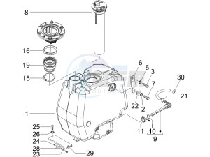 Runner 125 VX 4t SC (UK) UK drawing Fuel Tank