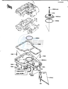 KZ 1100 B [GPZ) (B1-B2) [GPZ) drawing BREATHER COVER_OIL PAN