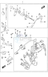 DF 25A drawing Remote Control Parts Non-Remote Control