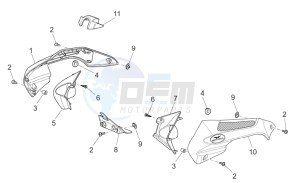 Griso V IE 1100 drawing Front body - Duct