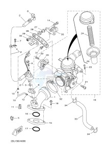 YP125RA (ABS) X-MAX 250 ABS (2DL9 2DL9 2DL9 2DL9) drawing INTAKE