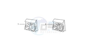 Scarabeo 50 2t (eng. Minarelli) drawing Plate set and decal