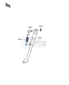 KDX 250 B [KDX250] (B2) [KDX250] drawing STAND