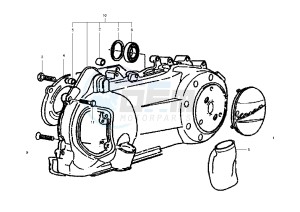 GRANTURISMO 125-200 drawing Clutch cover