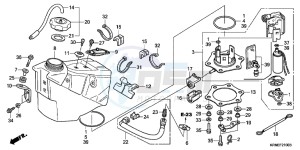 CRF250RB CRF250R ED drawing FUEL TANK