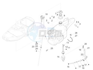 Liberty 125 4t Delivery e3 Single drawing Fuel tank