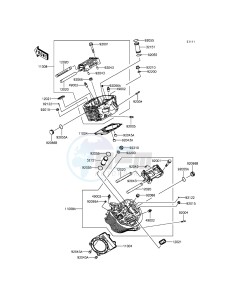 VULCAN 900 CUSTOM VN900CFFA GB XX (EU ME A(FRICA) drawing Cylinder Head