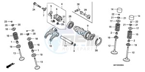 CRF450X9 U drawing CAMSHAFT/VALVE