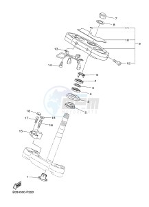 XVS950CR XVS950 ABS XV950 RACER (B334) drawing STEERING