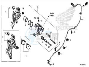 CRF1000DH 2ED - (2ED) drawing REAR BRAKE CALIPER