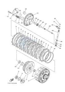 YFZ450R YFZ450RE (1TD3) drawing CLUTCH