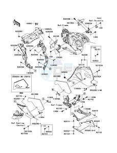 ZZR1400_ABS ZX1400FDFA FR GB XX (EU ME A(FRICA) drawing Cowling Lowers