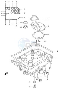 GSX750 (E4) drawing OIL PAN