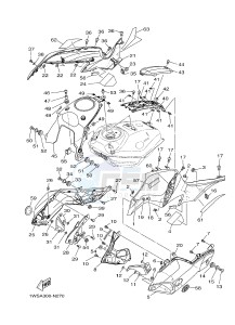 MT07 700 (1WSA) drawing FUEL TANK 2