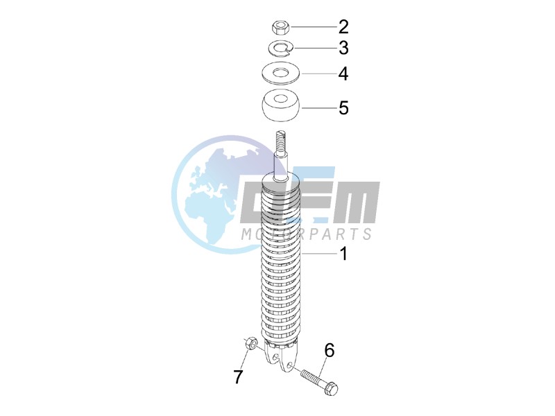 Rear suspension - Shock absorber - s